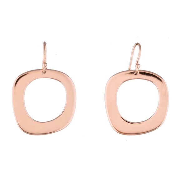 Ippolita Drop Earrings *Rose Gold Open Squares on French Hooks - Picture 1 of 8